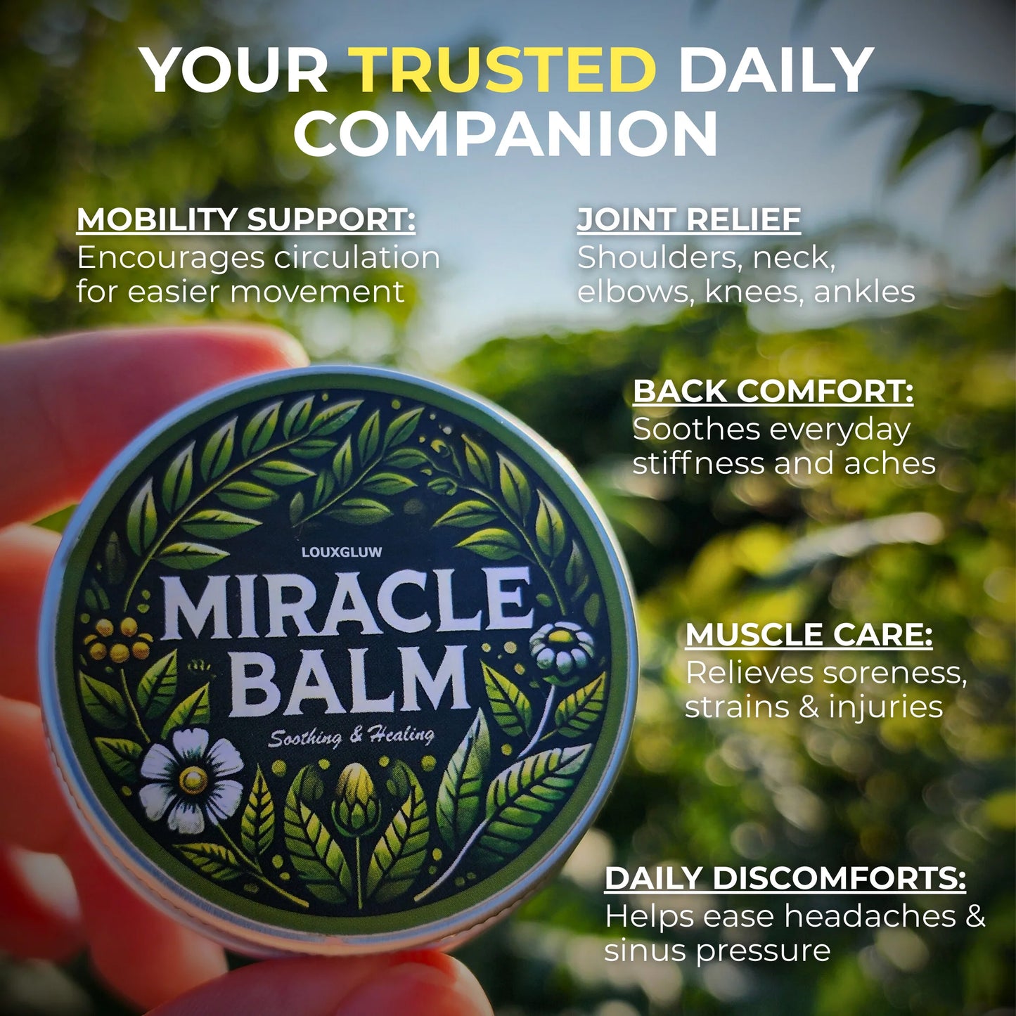 Louxgluw Miracle Balm | Say Goodbye to Heavy Swollen Legs in Just 7 Days