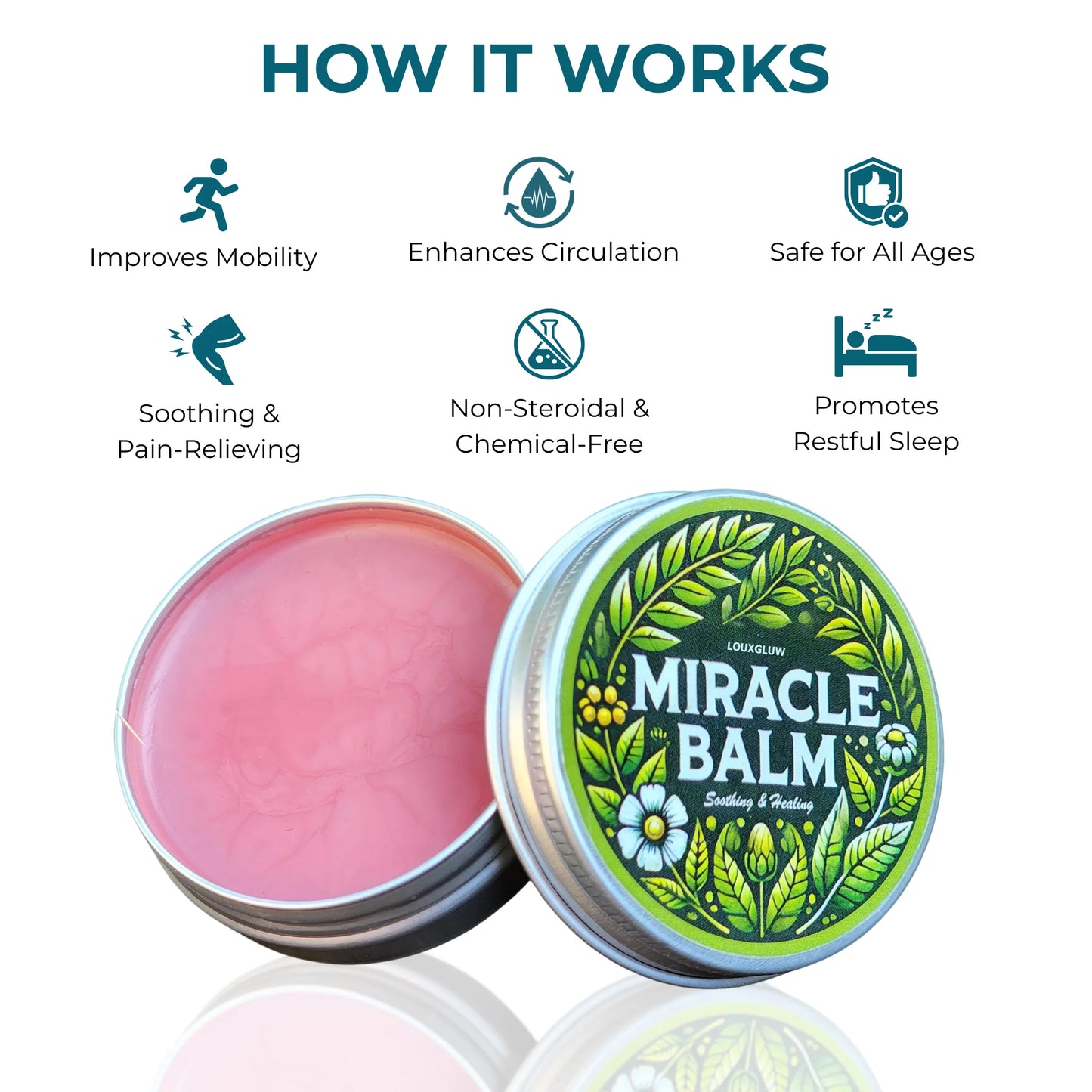 Louxgluw Miracle Balm | Say Goodbye to Heavy Swollen Legs in Just 7 Days