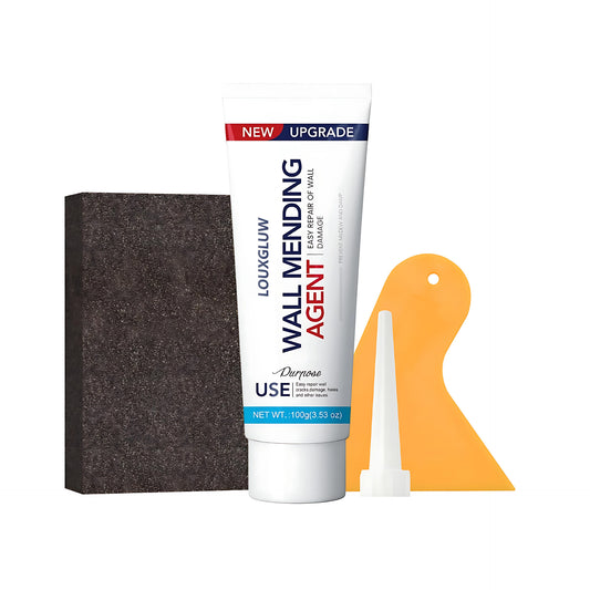Louxgluw Spackle Wall Repair Kit,Wall Mending Agent Putty with Scraper