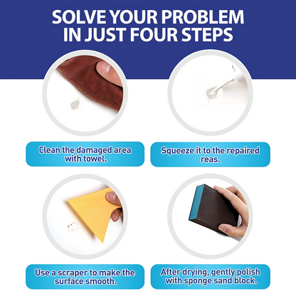 Louxgluw Spackle Wall Repair Kit,Wall Mending Agent Putty with Scraper