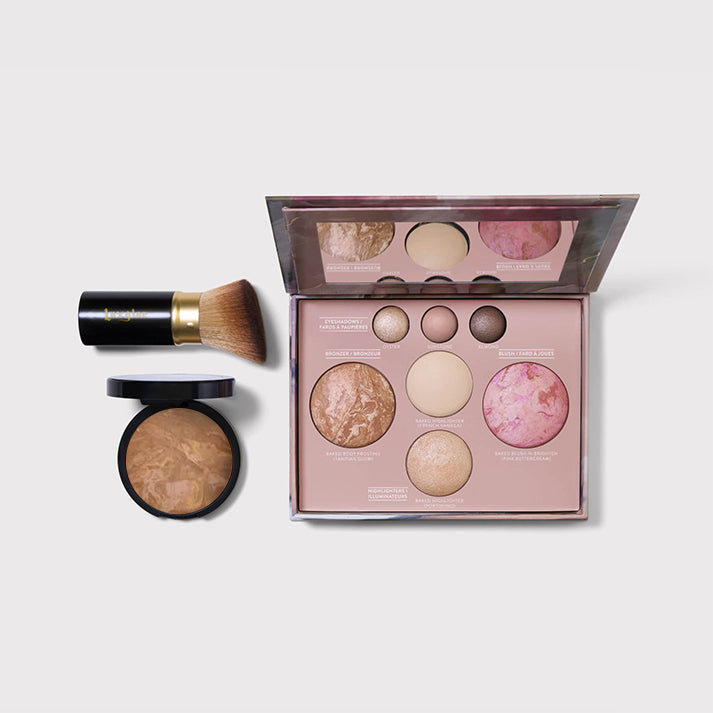 The Baked Starter Kit (3PC)Tuscan Dreams includes Baked Multicolor Eyeshadow Palette