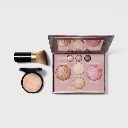 The Baked Starter Kit (3PC)Tuscan Dreams includes Baked Multicolor Eyeshadow Palette