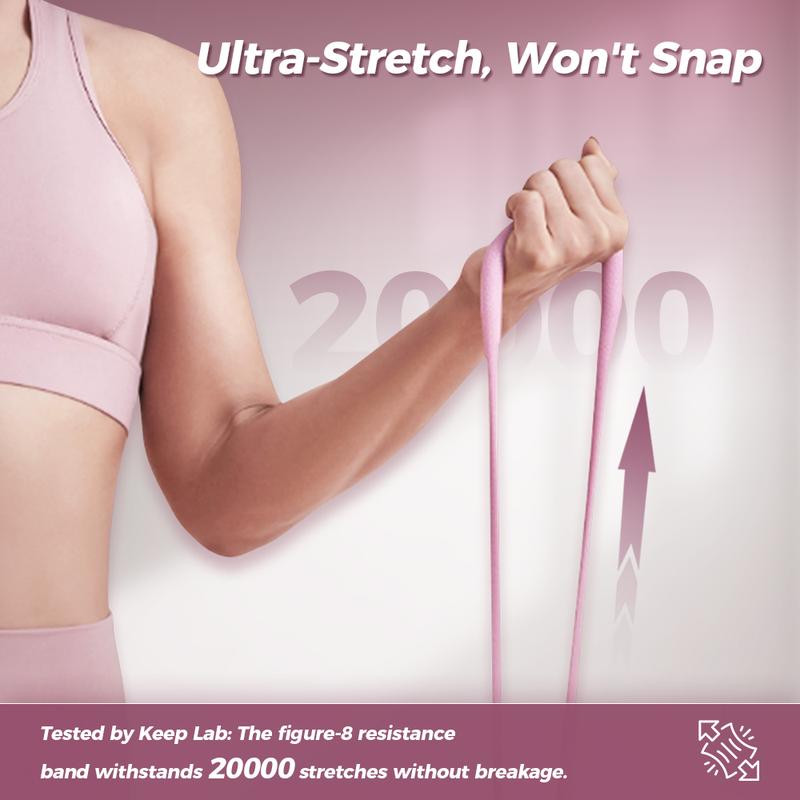 Resistance Bands Figure 8 Exercise Bands for Women 8 Shaped TPE Material for Arms Chest Expander Yoga Gym Fitness Muscle Training Equipment Stretching Gear