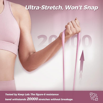 Resistance Bands Figure 8 Exercise Bands for Women 8 Shaped TPE Material for Arms Chest Expander Yoga Gym Fitness Muscle Training Equipment Stretching Gear
