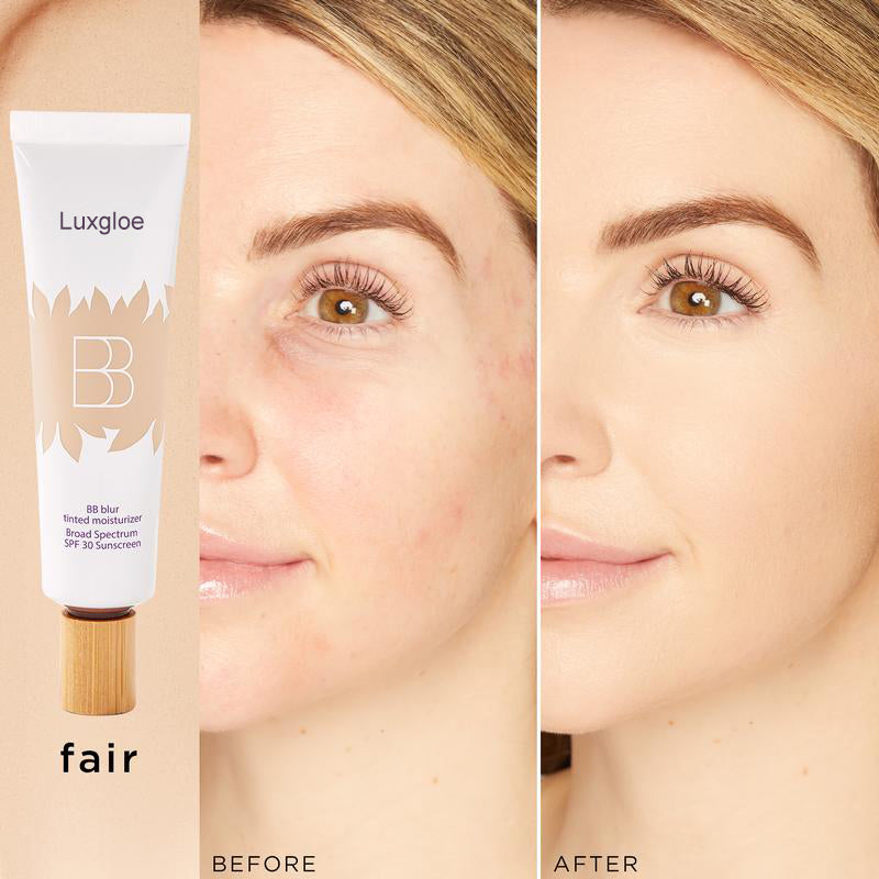Luxglue BB blur tinted moisturizer SPF 30 - instantly brightens, hydrates & smooths your skin