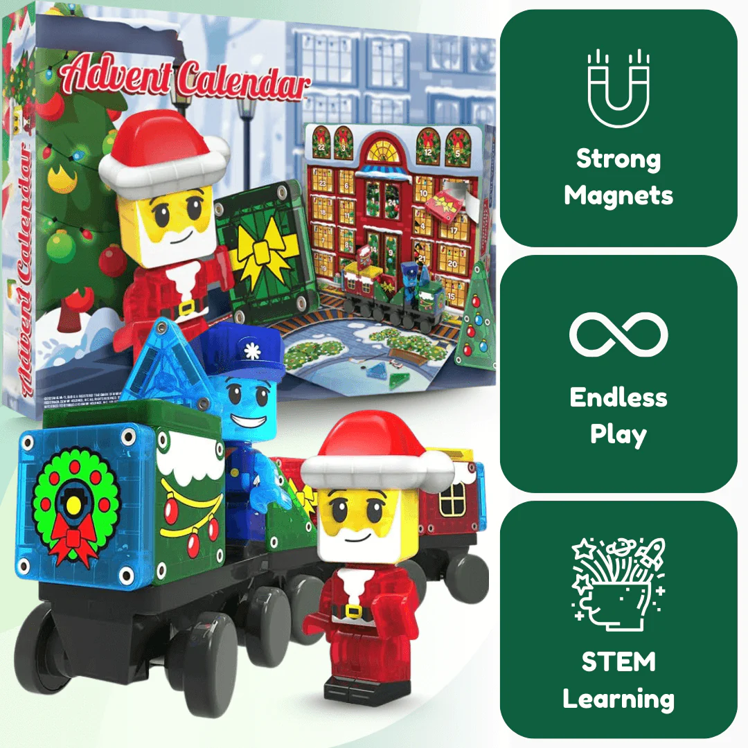 Louxglow® Magnetic Building Tiles Advent Calendar