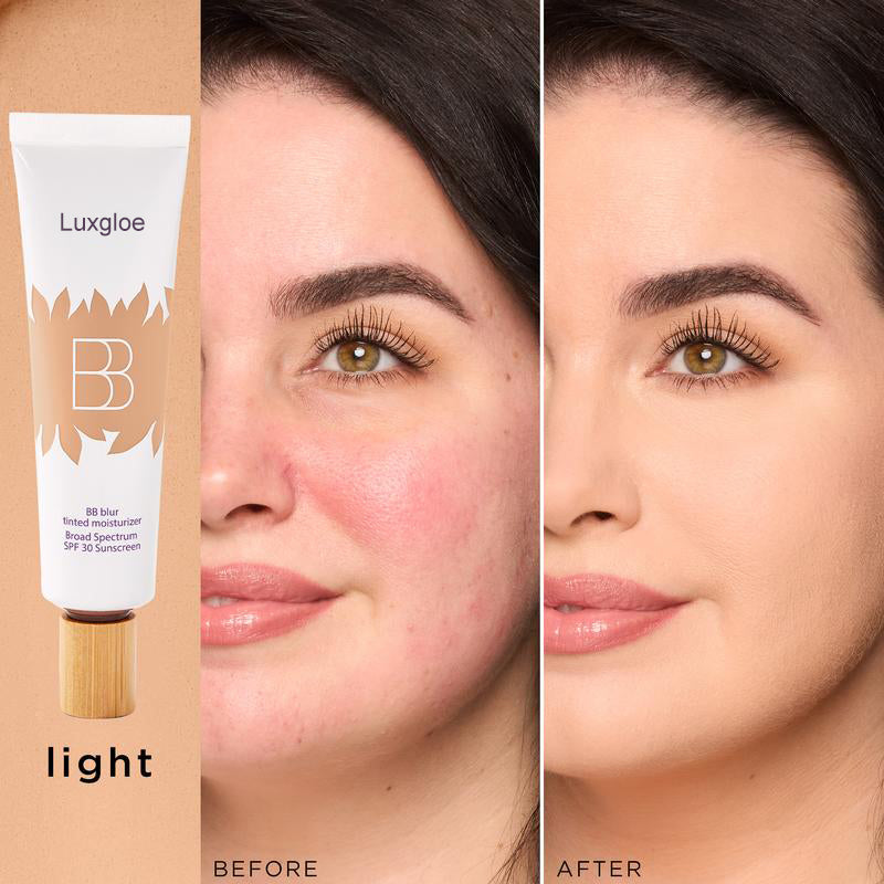 Luxglue BB blur tinted moisturizer SPF 30 - instantly brightens, hydrates & smooths your skin
